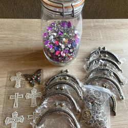 Crafting Supplies Coin Purse Clasps Keychains Beads