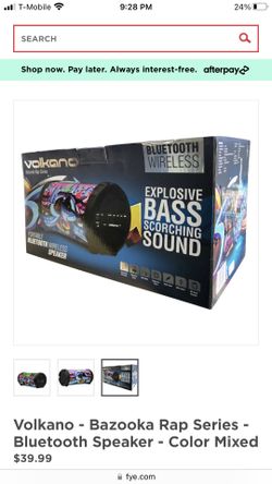 Volkano Bazooka Rap Series Bluetooth Speaker Color Mixed for