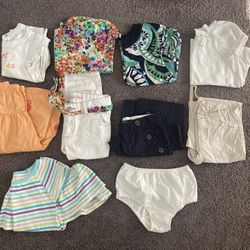 Girl’s 10 Piece Spring / Summer Lot - GAP, Gymboree, Old Navy - 4/4T And Two 5T