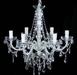 White Chandelier 28.6” Diameter