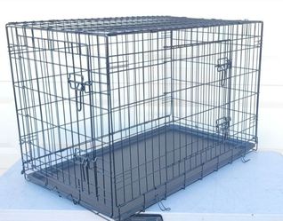 Like New 36" Long Large Double Door Collapsible Dog  Crate