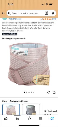Postpartum belly band c section