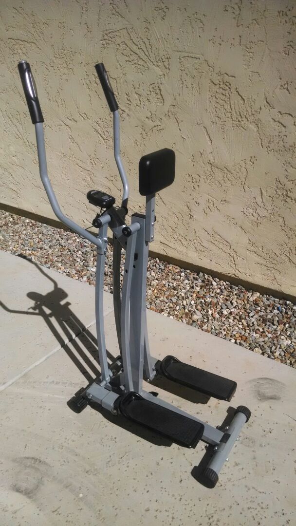Sharper Image Foldaway Elliptical Strider w heart rate monitor