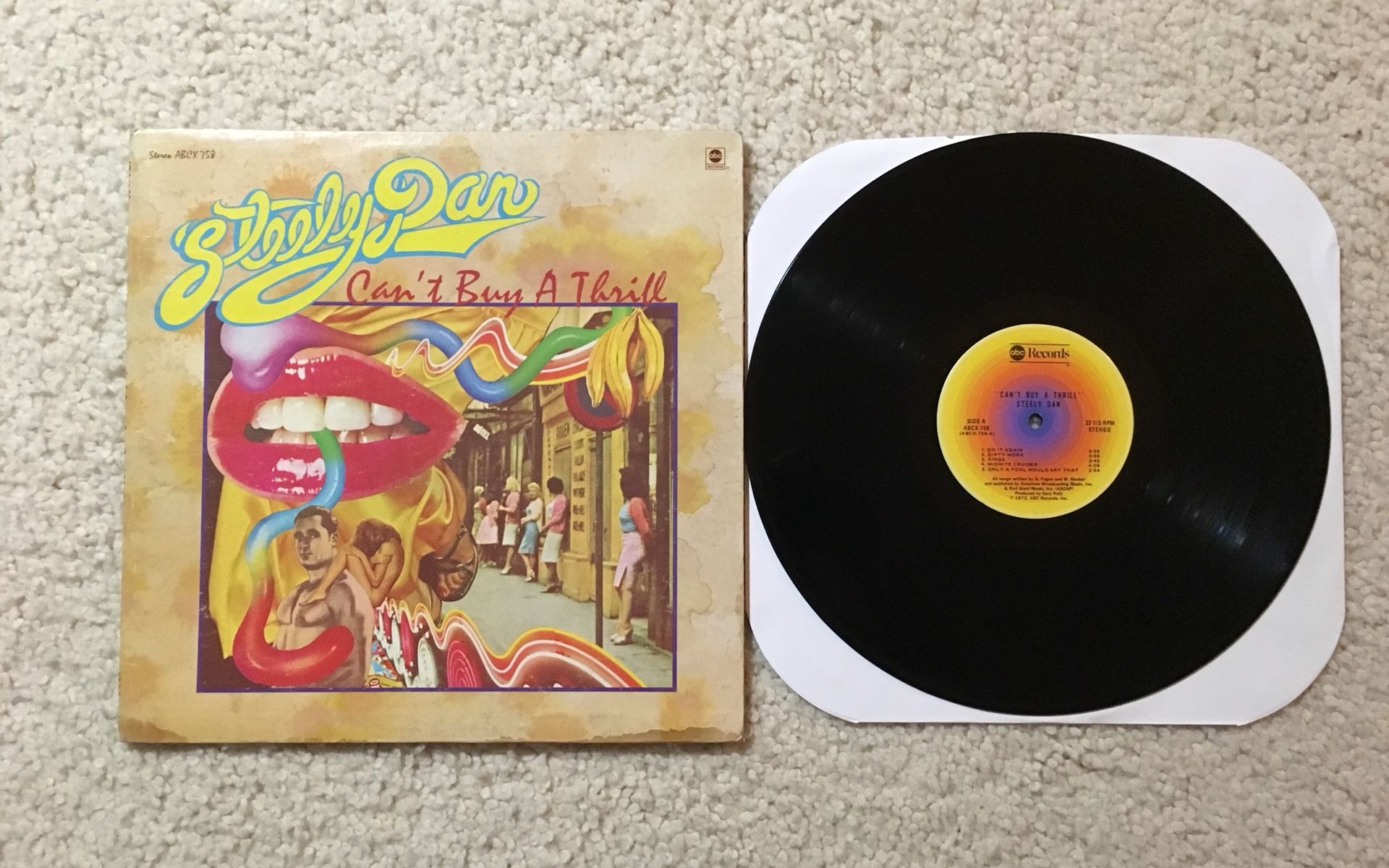 Steely Dan “Can’t Buy A Thrill” vinyl lp 1974 ABC Records very nice copy