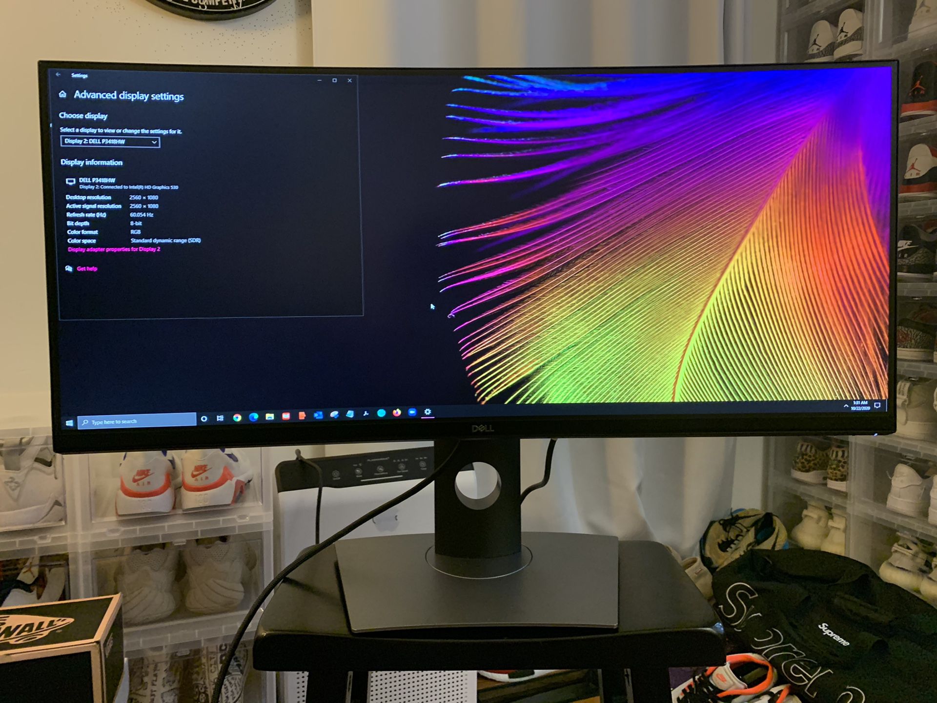 Dell P3418HW 34 inches ultra wide curved monitor 2560x1080