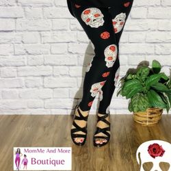 NEW Womens Skull Leggings Soft As Lularoe OS