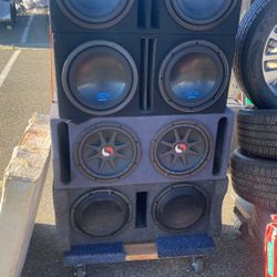 Four pairs of 12s with ported box