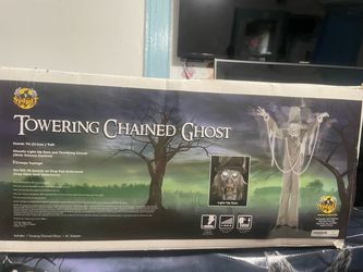 Halloween Towering Chained Ghost Animatronic