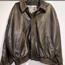 Men’s Large Luis Alvear Leather Jacket