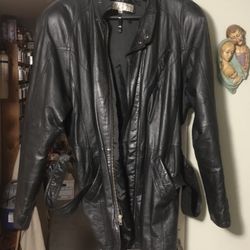 Traditional Trend Men’s Black, Leather Jacket Traditional trend men’s black,  Tall leather jacket