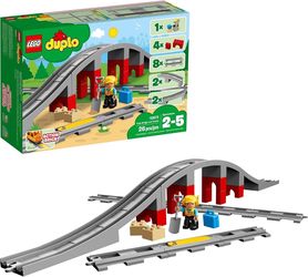 LEGO DUPLO 10872 Train Bridge & Tracks — Complete