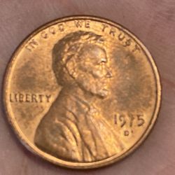 1975 D Mint Mark Lincoln Penny