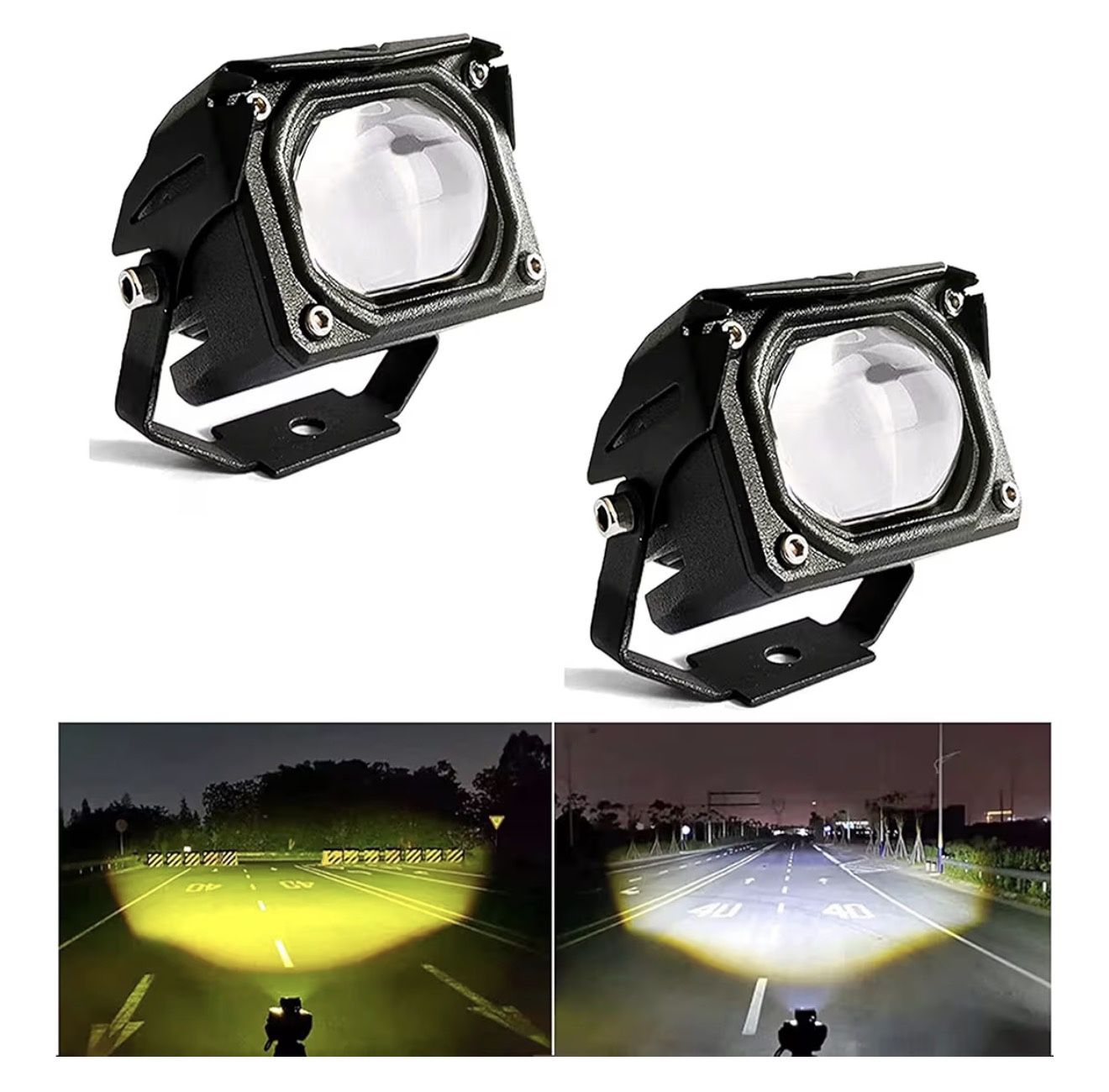 LED Projector Lens Driving Lights – U-Series (Pair)