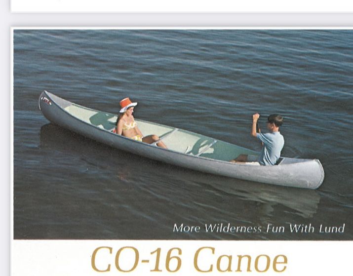 Lund 15ft Aluminum Canoe . No Dents Like new.