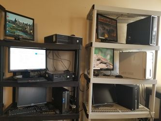 Dell and hp Desktop computer