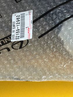 Toyota Genuine Rear Bumper Cover 52159-12962