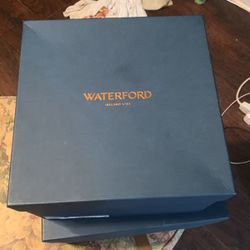 Brand New WATERFORD IRELAND 1978 Crystal Wine Glass  And Cake Dish