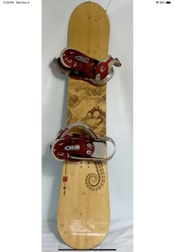 Arbor 52 Push Structural Bamboo Top Sheet Snowboard/ Burton Stiletto Bindings 