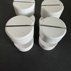 4 wooden screw in nuts. 2” Tall X 1” Wide Brand new. Great condition