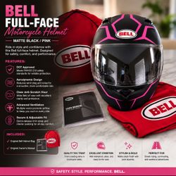 Ladies BELL full face motorcycle Helmet