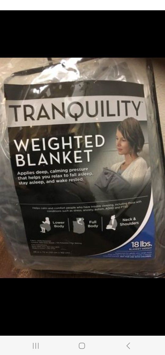 New Tranquility weighted blanket 18lbs