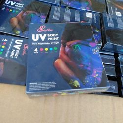 120 UV Body Paint Glow Under UV Light