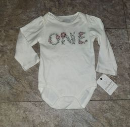 Picolette baby girl onesie new