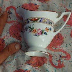 Bone China Creamer Jug, Gold Stamped