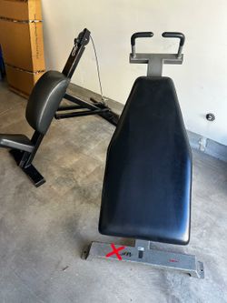 Ab Bench And Tricep Extension Home Gym Workout Machine