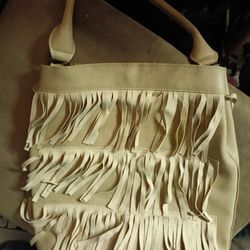 Genuine Leather Fringe Purse 