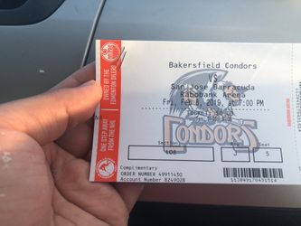 BAKERSFIELD CONDORS VS SAN JOSE BARRACUDA