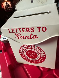 Letters to Santa metal mailbox