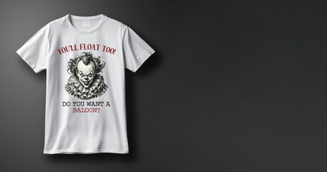 Pennywise IT Horror T-Shirt – You’ll Float Too!