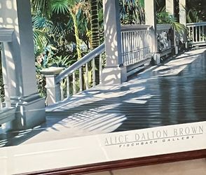 Tropical Garden Porch Art Print 