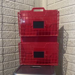 19x13 In. Red Wall Organizer 