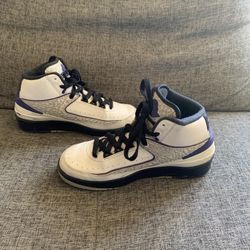 Nike Air Jordan 2 II Retro Dark Concord (395718-153) BG White Cement Grey