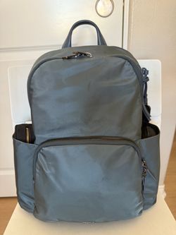 Authentic Tumi Voyageur Rosie Backpack-Gray/Mink Tone