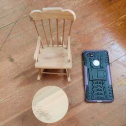 Wooden Dollhouse Chair and Table