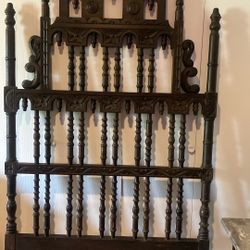 Hand carved wooden  Headboard (Twin) OBO 