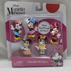Disney Minnie Mouse Collectible Mini Figurines Mini Styles Through The Years New