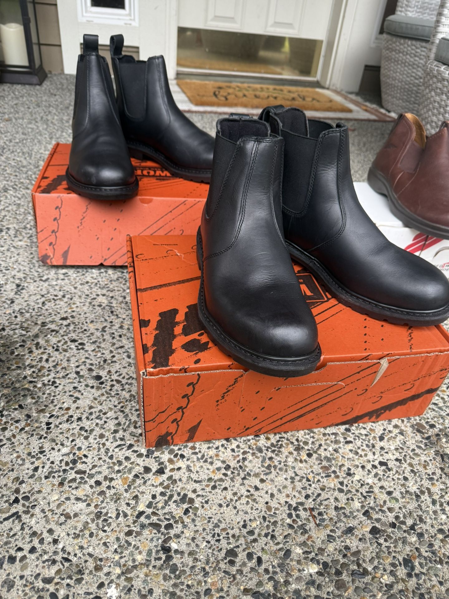 (2) Worx Steel Toe Boots - Joist Style 5424 Size 11