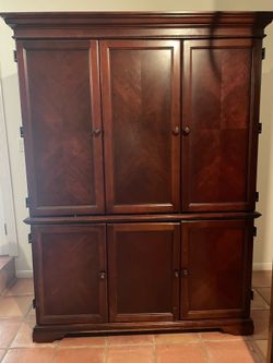 Wood Computer Desk Hutch