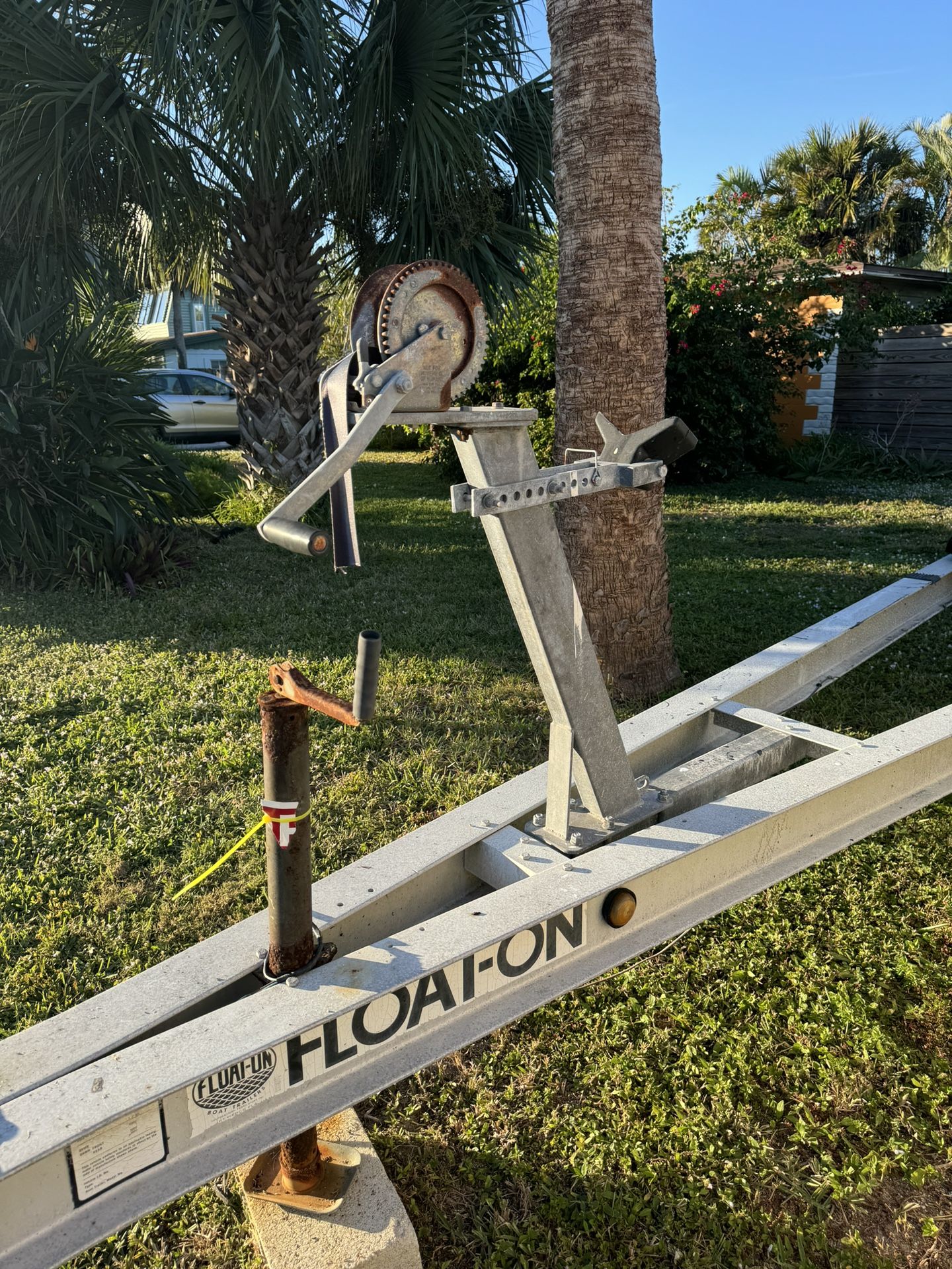 Float On Boat Trailer For A 28 Foot Boat New Hubs And Bearings Great Shape !