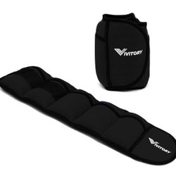 Adjustable Ankle Weights, Up To 10 Lbs, Each Ankle 1-5 Lbs,( VIVITORY)