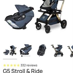 Orbit baby Car seat, stroller, and double stroller attachment