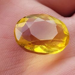 13ctw Golden Citrine Loose Gemstone Crystal Oval Cut