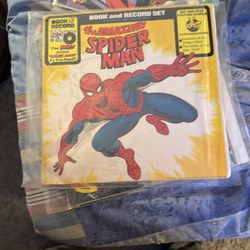 1977 Marvel, comic book and record set the amazing Spider-Man