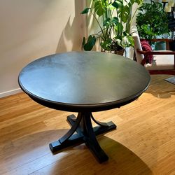 Dark grey dining table