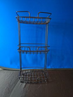 iDesign 3-Tier Bathroom Shelf, Matte Black
