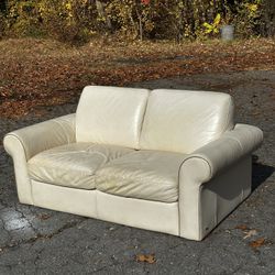 Clean leather couch